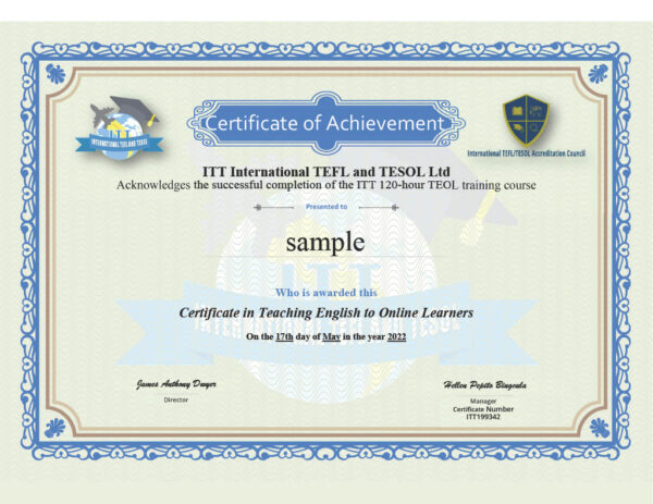 TEOL CERTIFICATE