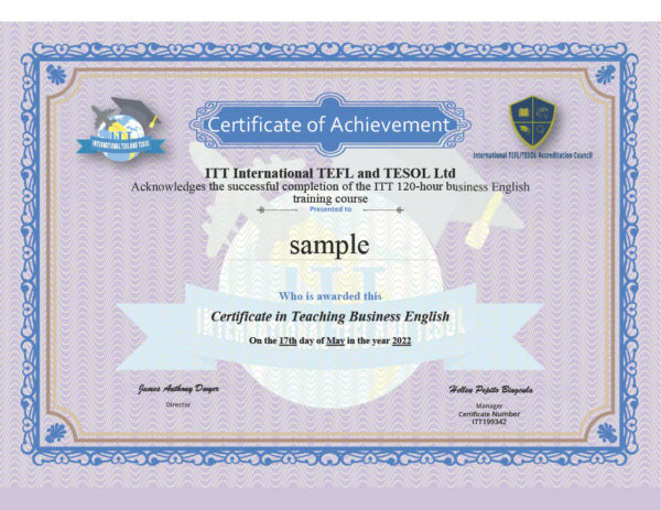 BUSINESS ENGLISH CERTIFICATE