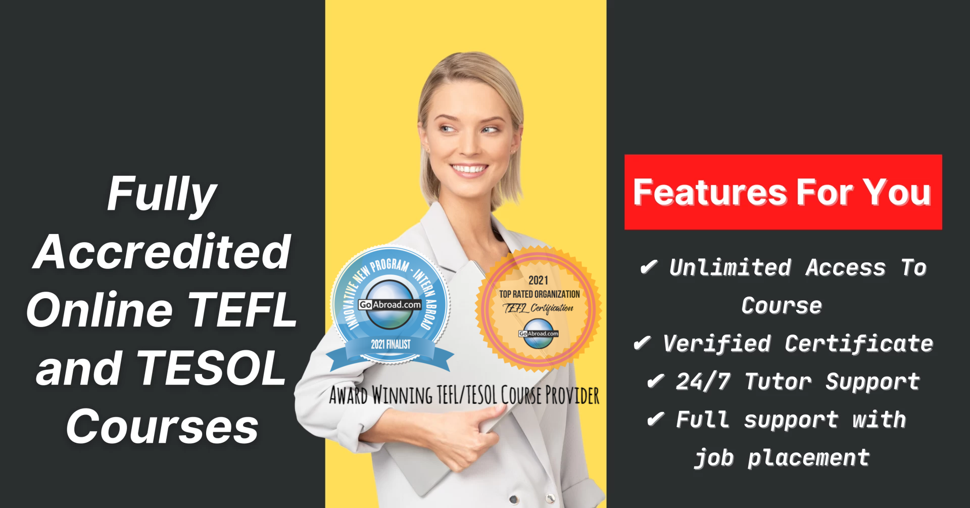 tefl/tesol course awards